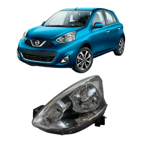 Farol Nissan March 2015 2016 2017 26021404 Esquerdo/motorista Esquerdo