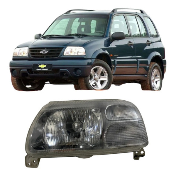 Farol Suzuki Grand Vitara 2001 Tracker 2002 26021403 Esquerdo/motorista Esquerdo