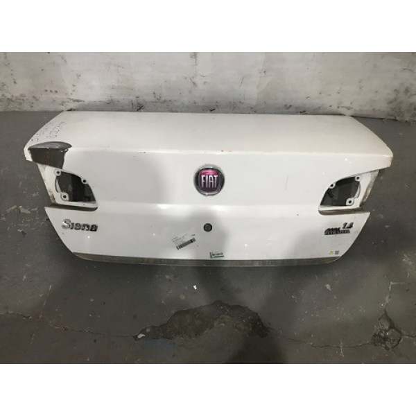 Tampa Traseira Fiat Siena 2008 A 2013 #18022704 Branco