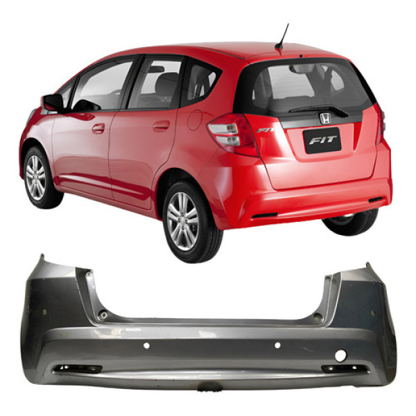 Para Choque Traseiro Honda New Fit 2012 2013 25090606