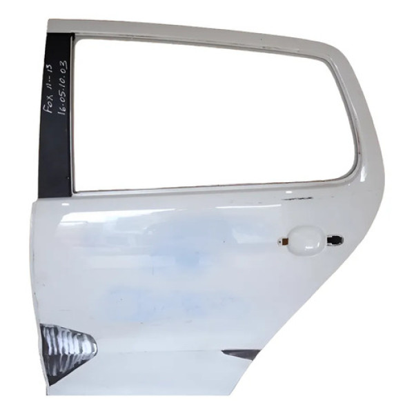 Porta Volkswagen Fox 2011 2012 2013 16051003 Traseira Esquerdo/branco Branco