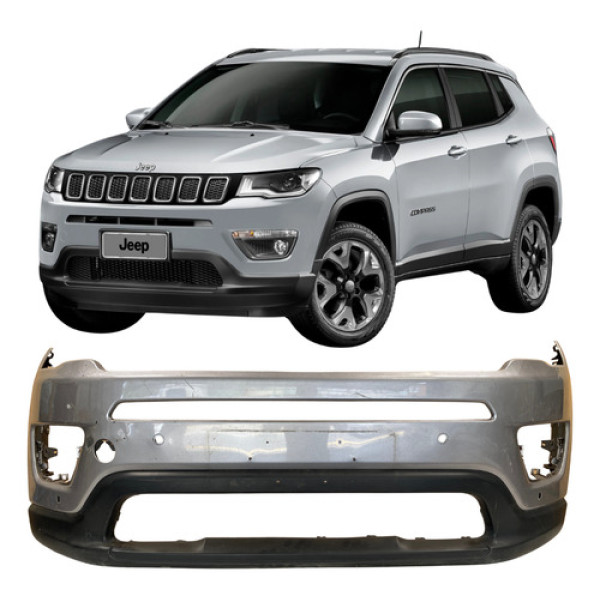 Para Choque Dianteiro Jeep Compass 2018 25120312 Cinza