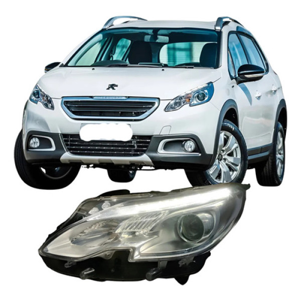 Farol Peugeot 2008 26020499 Esquerdo/motorista
