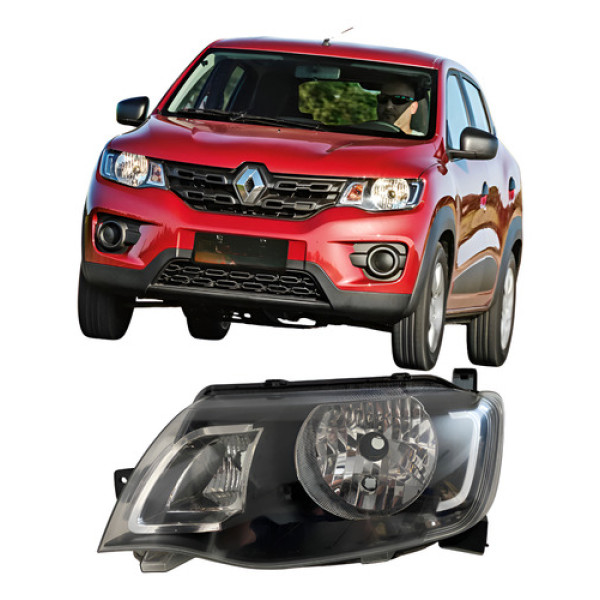 Farol Renault Kwid 2018 A 2021 25080207 Esquerdo/motorista Esquerdo