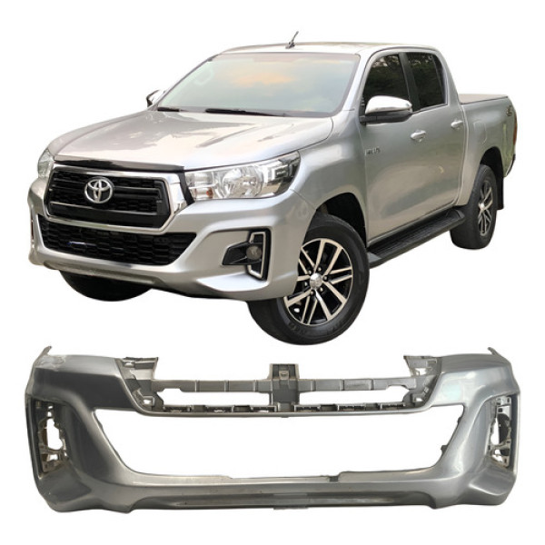 Para Choque Dianteiro Toyota Hilux 2019 25092504 Cinza