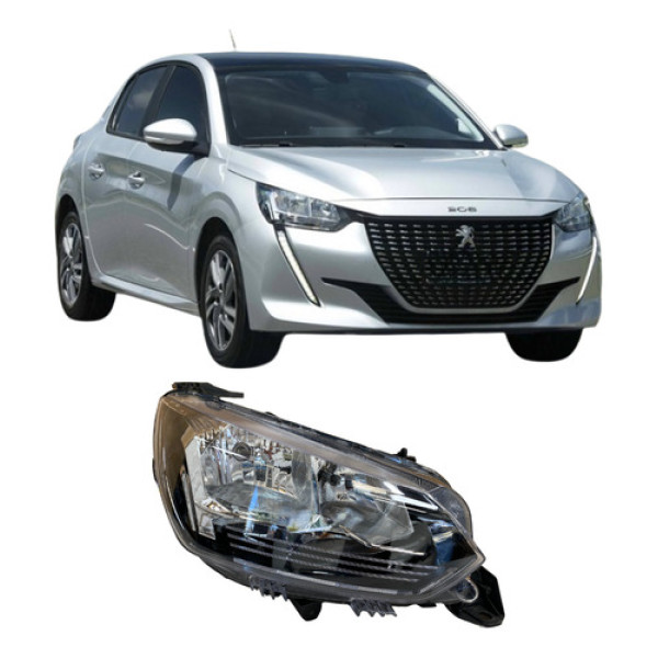 Farol Peugeot 208 2020 2021 2022 25121107 Direito