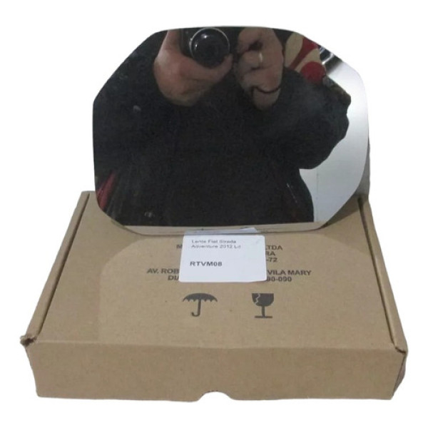 Lente Retrovisor Fiat Strada Adventure 2012 Ld