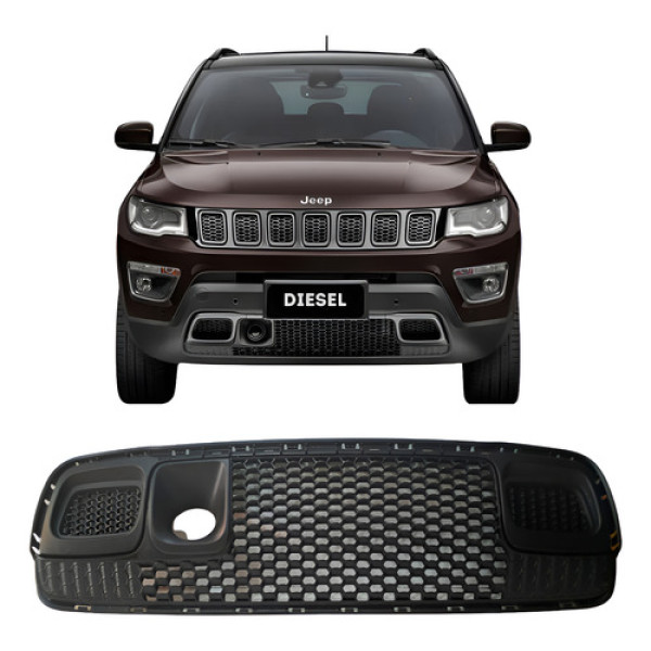 Grade Jeep 53224827 Compass 2018 Trailhawk Original Preto