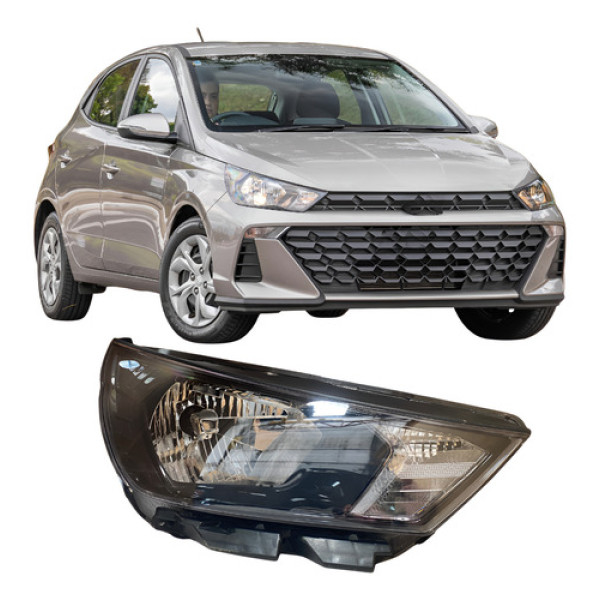 Farol Hyundai Hb20 2023 2024 25092602 Direito