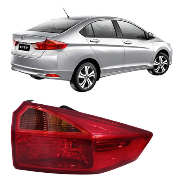 Lanterna Honda City 2015 A 2017 25082204 Vermelho