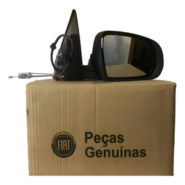 Retrovisor Fiat Toro Manual Novo Original Ld Preto
