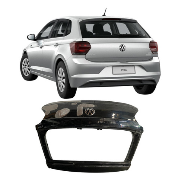 Tampa Traseira Volkswagen Polo 2018 2019 2020 25111912 Preto