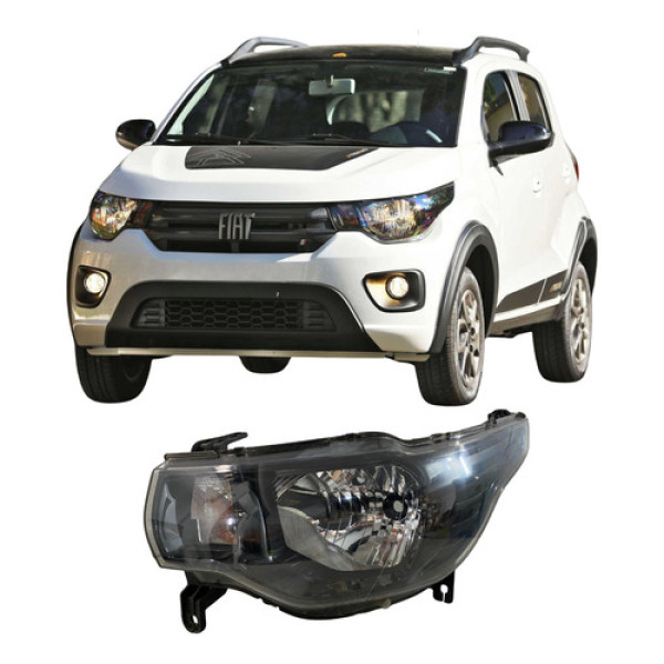 Farol Fiat Mobi 26012305 Esquerdo/motorista