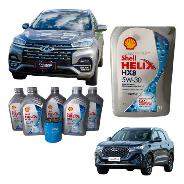 Óleo De Motor Shell Sintético 5w-30 Chery Tiggo 8 7 5x Arriz