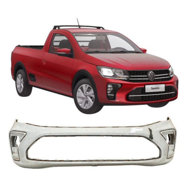 Para Choque Dianteiro Volkswagen Saveiro 2023 25120314 Branco