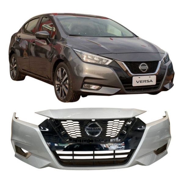 Para Choque Dianteiro Nissan Versa 2021 2022 26011605 Cinza