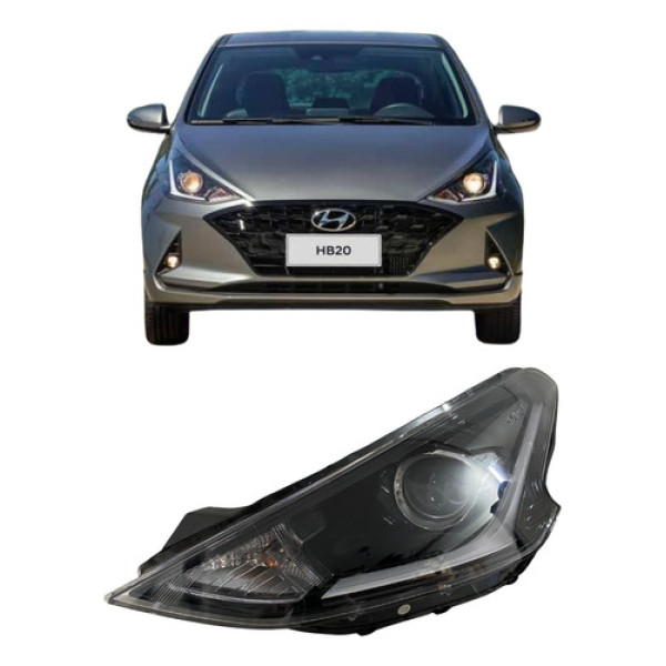 Farol Hb20 Hb-20s 2020 2021 Led 26012302 Esquerdo/motorista