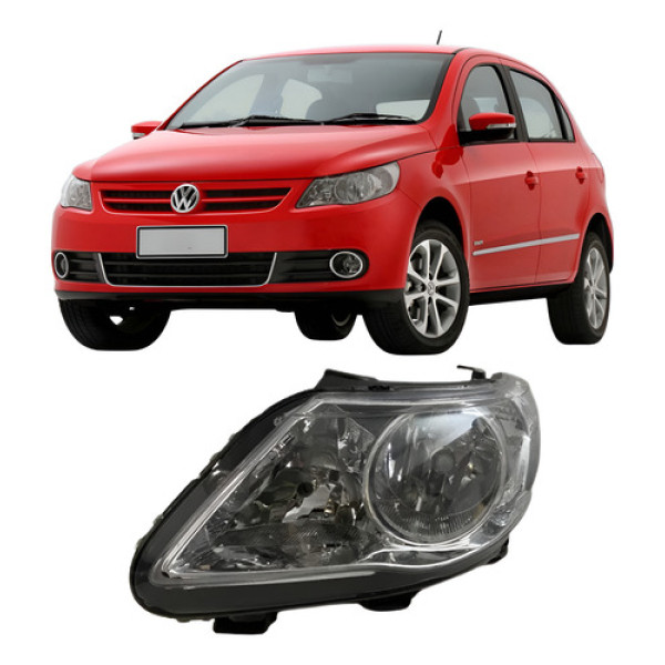 Farol Volkswagen Gol G5 Foco Duplo 25071206 Esquerdo/motorista Esquerdo
