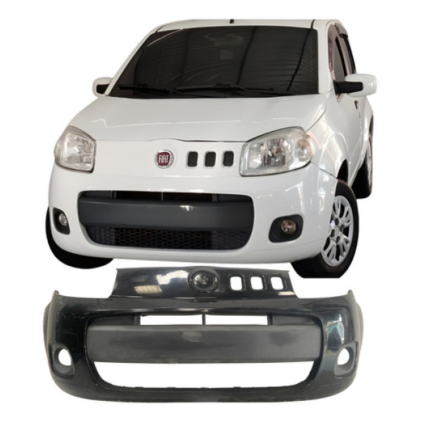 Para Choque Dianteiro Fiat Uno Vivace 2013 25092501 Preto