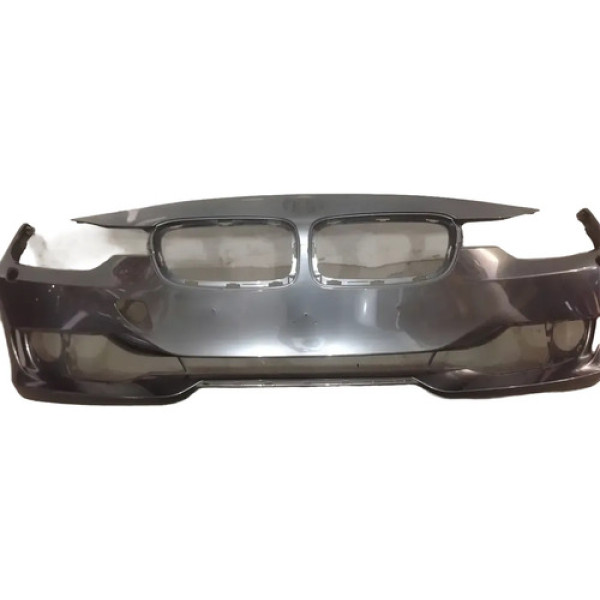 Para Choque Dianteiro Bmw Serie 3 2012 À 2015 #010702 Cinza-escuro