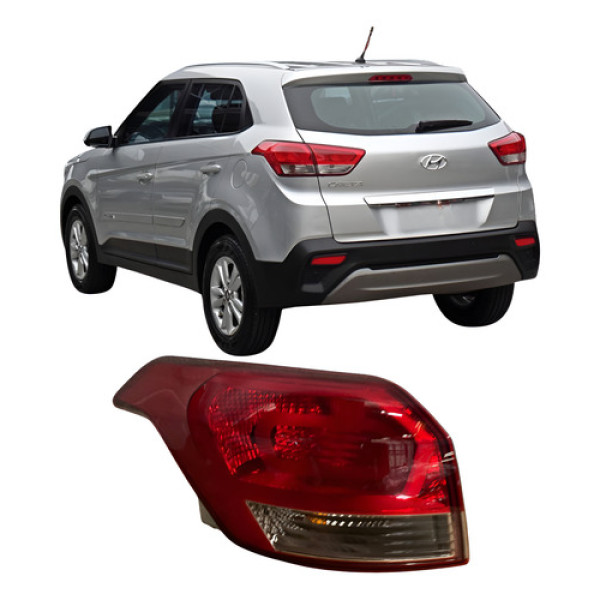 Lanterna Hyundai Creta 2016 2017 2018 25100403 Vermelho Esquerdo