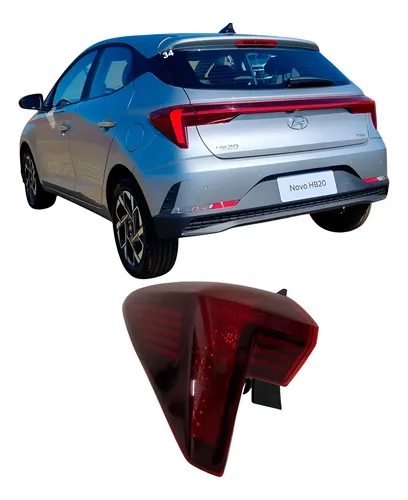 Lanterna Hyundai Hb20 Hatch 2023 2024 25102307 Esquerdo