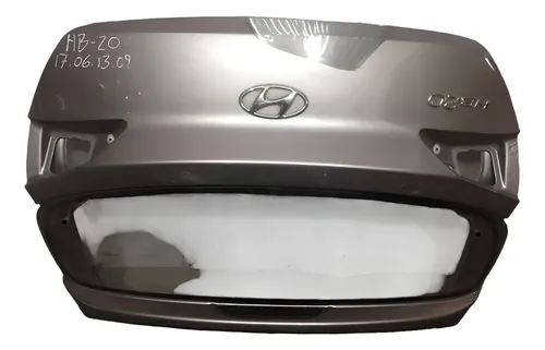Tampa Traseira Hyundai Hb20 Hatch Cp17061309 Prateado